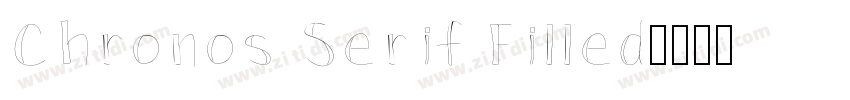 Chronos Serif Filled字体转换